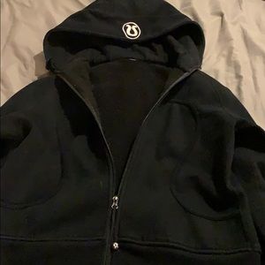 Black scuba hoodie